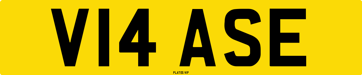 V14 ASE Number Plate