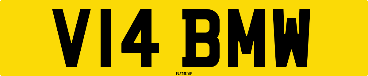 V14 BMW Number Plate