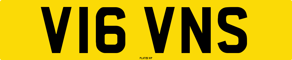 V16 VNS Number Plate