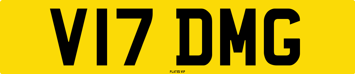 V17 DMG Number Plate
