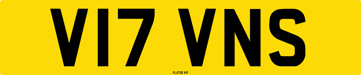V17 VNS Number Plate