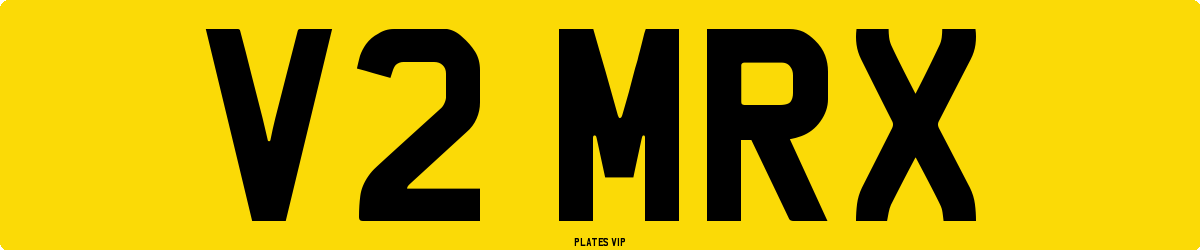 V2 MRX Number Plate