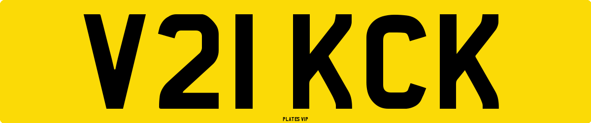 V21 KCK Number Plate