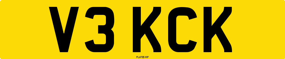 V3 KCK Number Plate