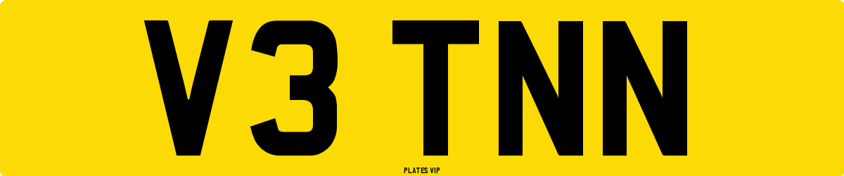 V3 TNN Number Plate