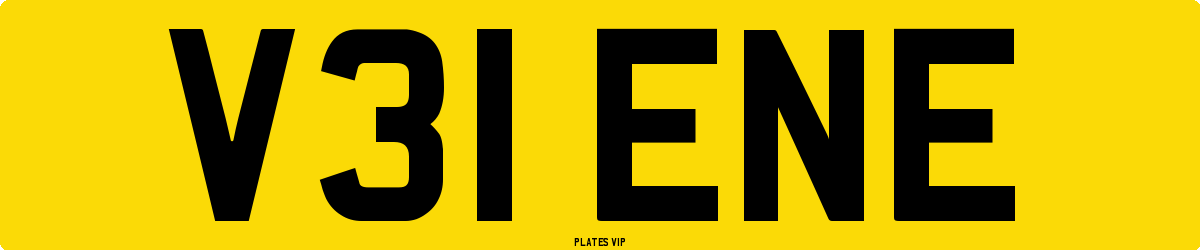 V31 ENE Number Plate