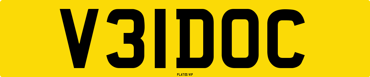 V31DOC Number Plate
