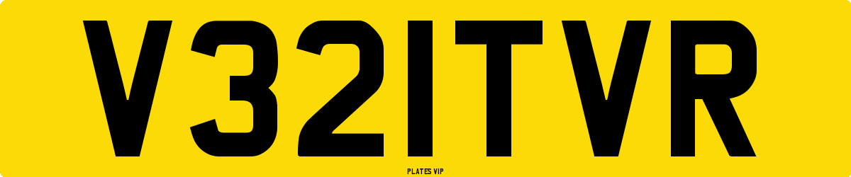 V321TVR Number Plate