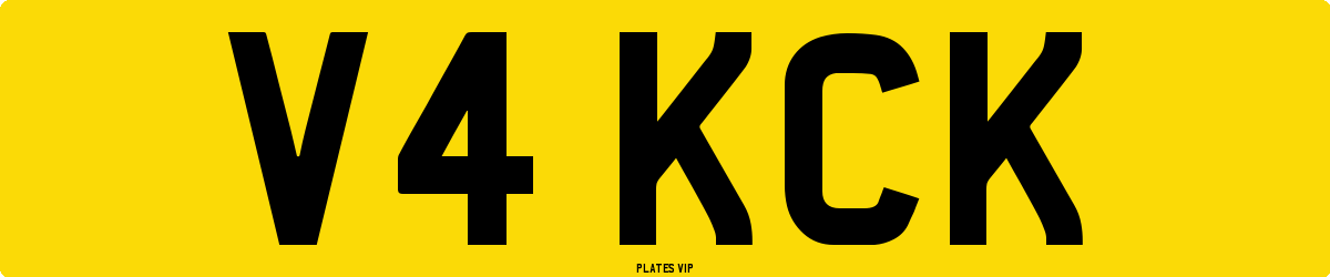 V4 KCK Number Plate
