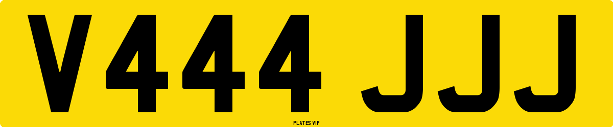 V444 JJJ Number Plate