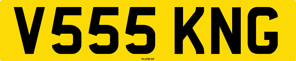 V555 KNG Number Plate