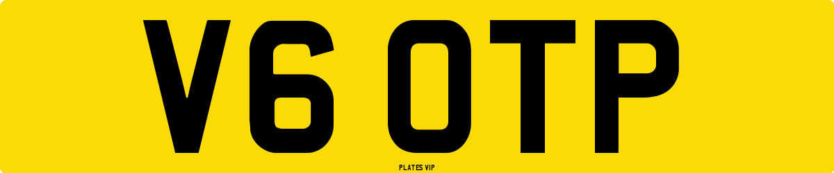 V6 OTP Number Plate