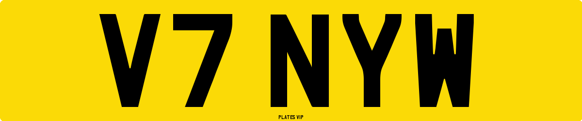 V7 NYW Number Plate