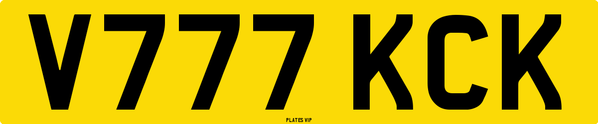 V777 KCK Number Plate