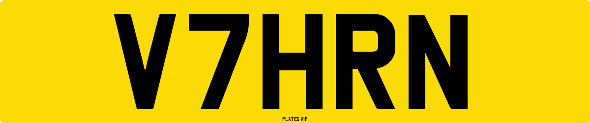 V7HRN Number Plate