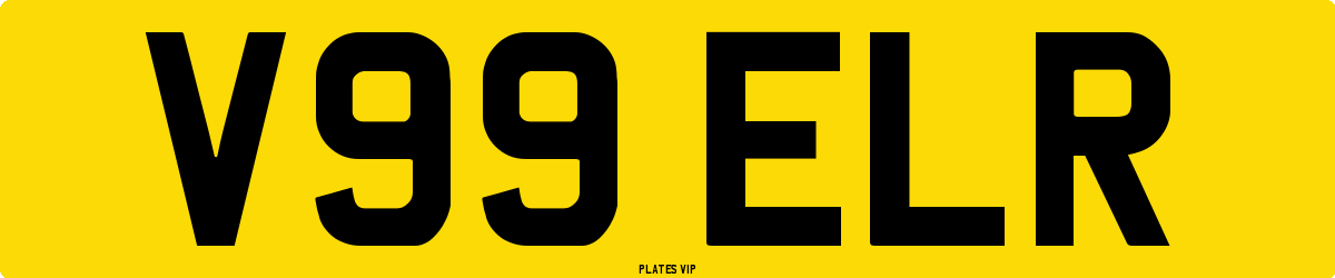 V99 ELR Number Plate