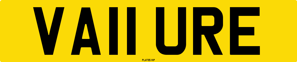 VA11 URE Number Plate