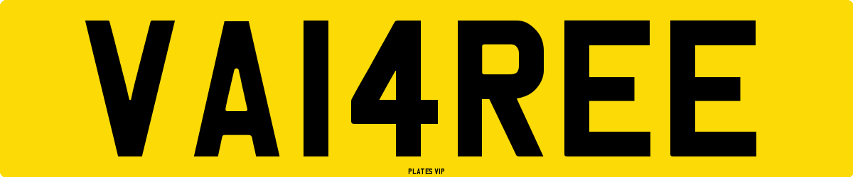VA14REE Number Plate
