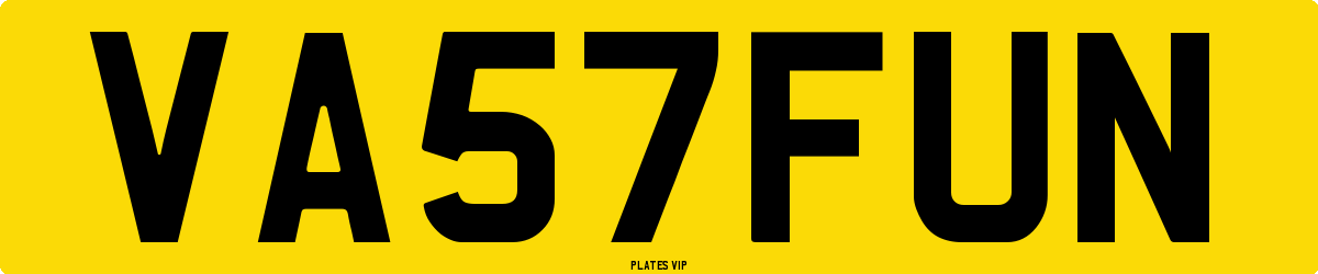 VA57FUN Number Plate