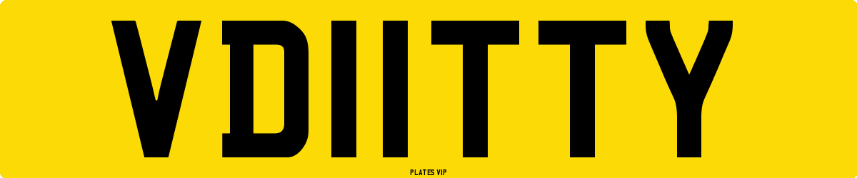 VD11TTY Number Plate