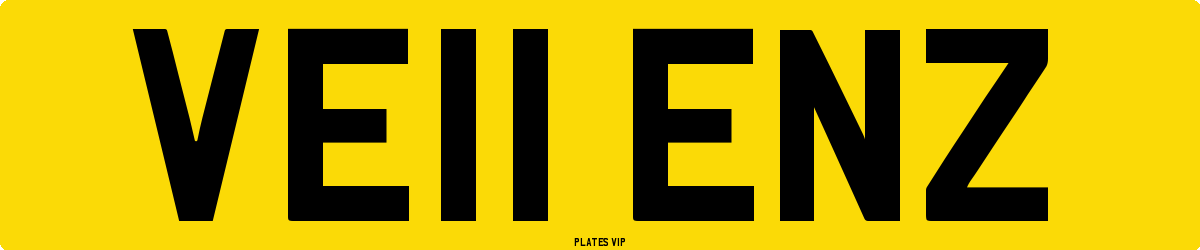 VE11 ENZ Number Plate