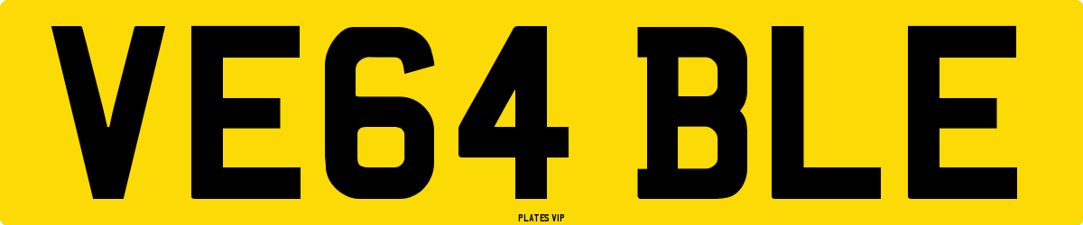 VE64 BLE Number Plate