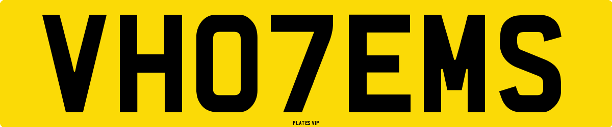 VH07EMS Number Plate