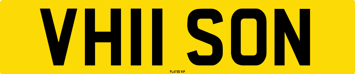 VH11 SON Number Plate