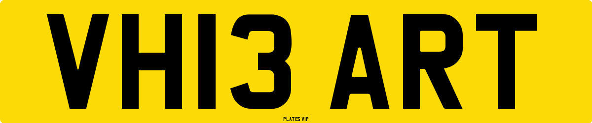 VH13 ART Number Plate