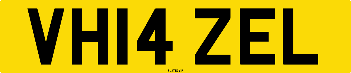 VH14 ZEL Number Plate