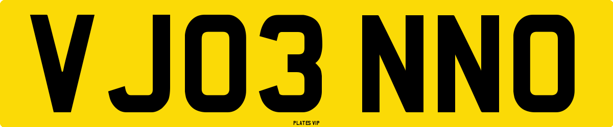 VJ03 NNO Number Plate