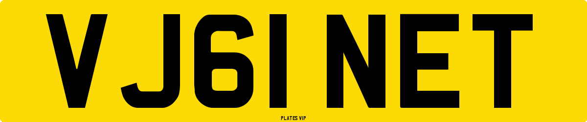 VJ61 NET Number Plate