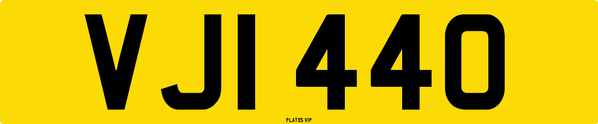 VJI 440 Number Plate