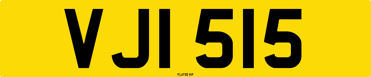 VJI 515 Number Plate