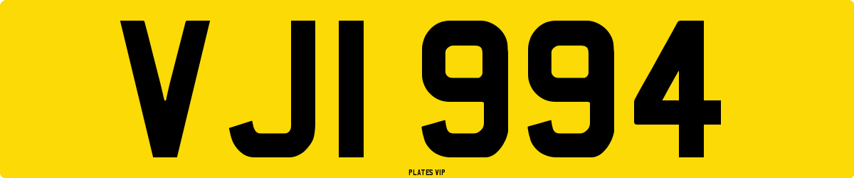 VJI 994 Number Plate
