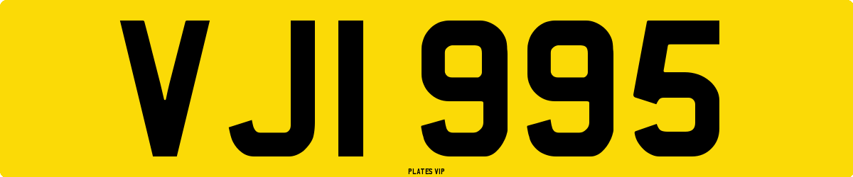 VJI 995 Number Plate