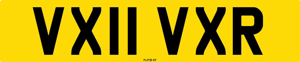 VX11 VXR Number Plate