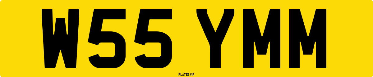 W55 YMM Number Plate