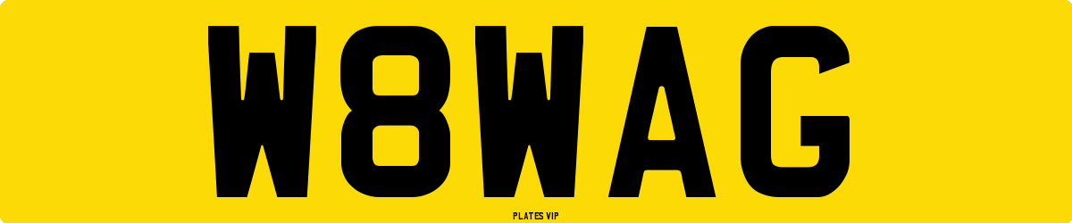 W8WAG Number Plate