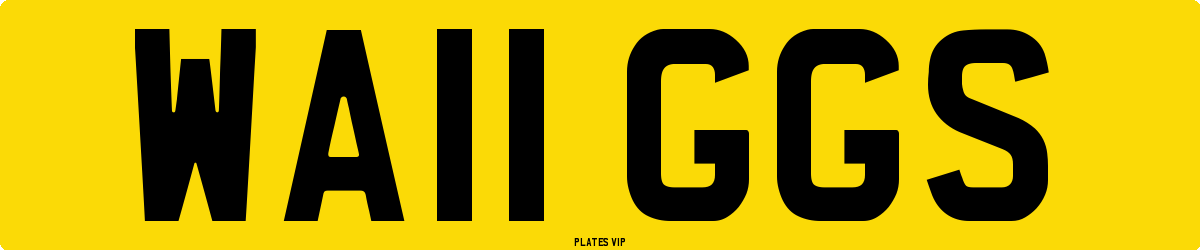WA11 GGS Number Plate