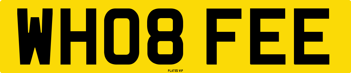 WH08 FEE Number Plate