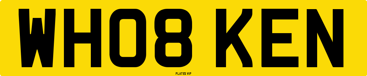 WH08 KEN Number Plate