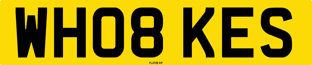 WH08 KES Number Plate