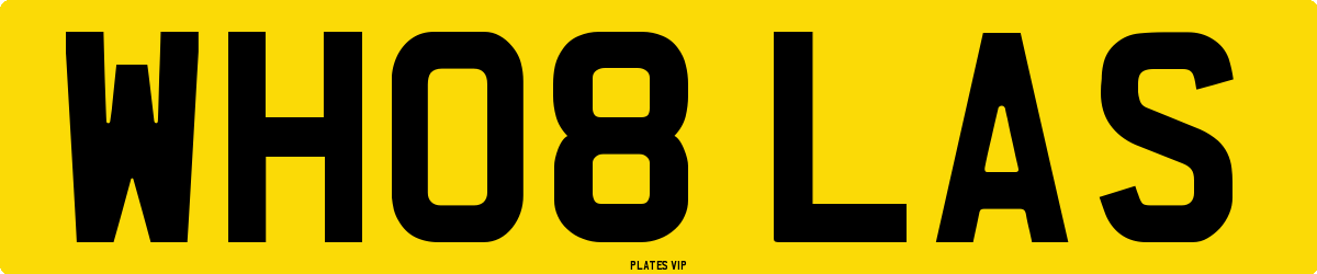 WH08 LAS Number Plate
