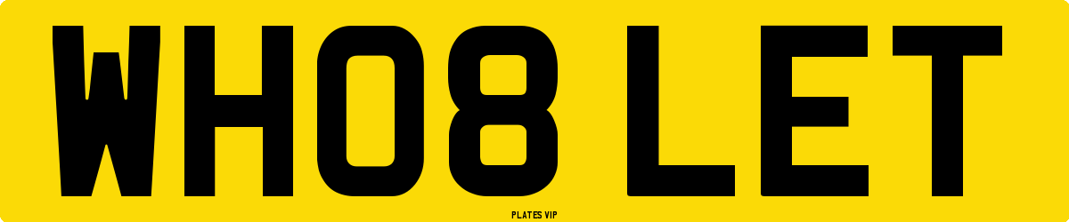 WH08 LET Number Plate
