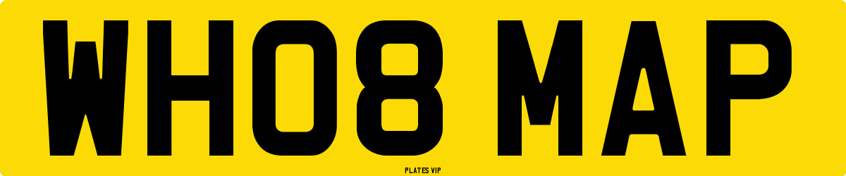 WH08 MAP Number Plate