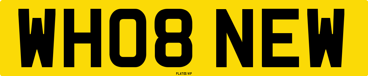 WH08 NEW Number Plate