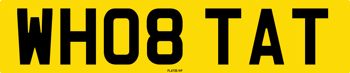 WH08 TAT Number Plate