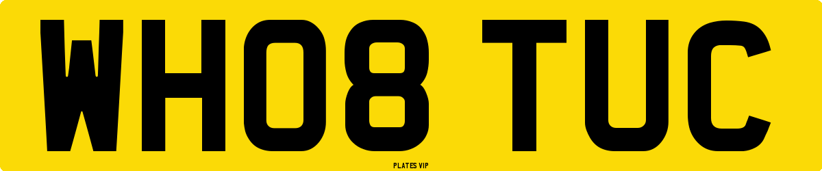 WH08 TUC Number Plate