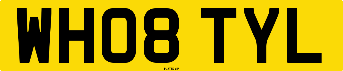 WH08 TYL Number Plate